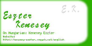 eszter kenesey business card
